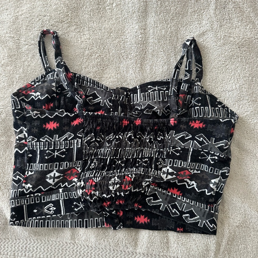 Patterned crop top - Picture 2 of 2